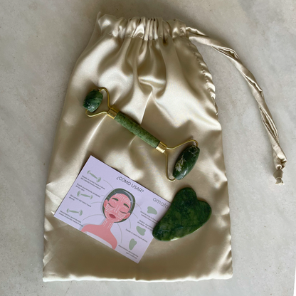 Kit de Gua Sha + Rodillo Facial